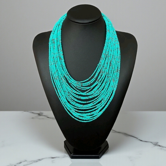 Jewelry - Turquoise Beaded Layered Necklace